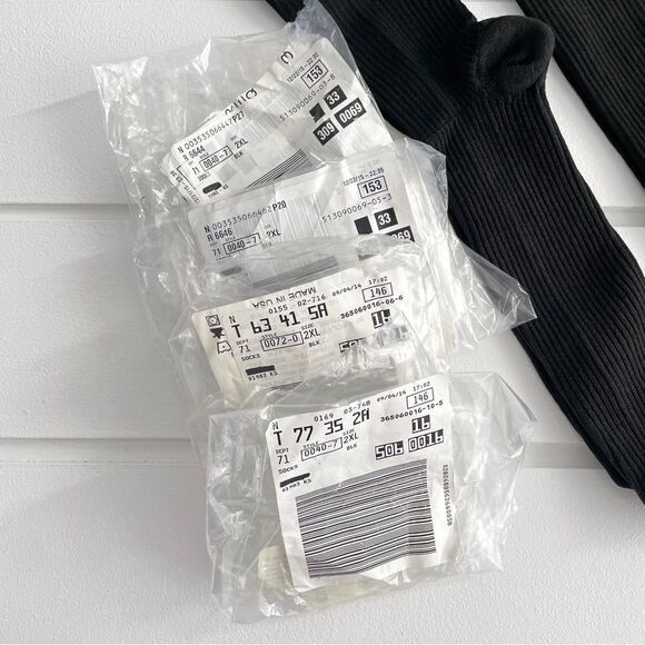 Lot of 5 Big & Tall Forest Lake Silver Bottom Graduated Compression Socks 2XL - Picture 2 of 7